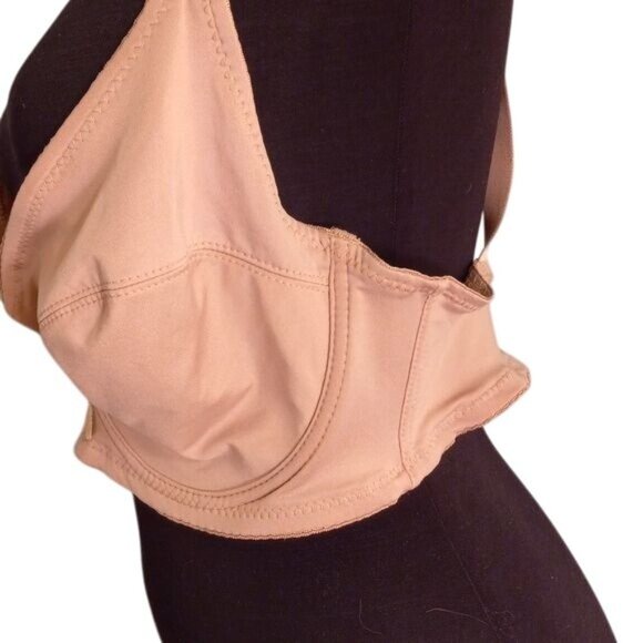 Delta Burke 38C Bra Beige Adjustable Straps Underwire Support Bow NEW - Picture 8 of 8